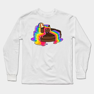 Philadelphia Philly Pride LGBT Chocolate Pancakes - Gay Rainbow Long Sleeve T-Shirt